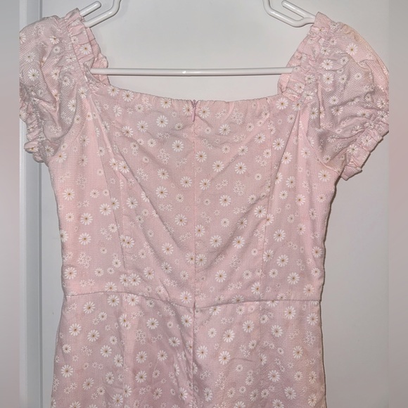 princess polly “back to paris” pink daisy mini dress - Picture 7 of 10